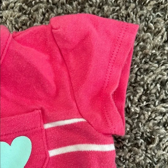 Carter's Pink Striped Onesie and Circo Black Pants Matching Set - Picture 6 of 10